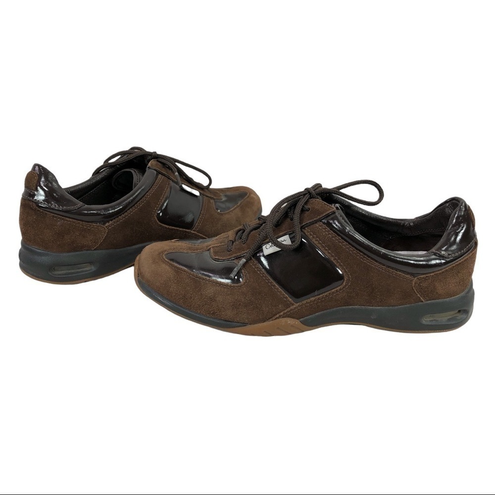 NIKE AIR Cole Haan - Suede Patent Leather Sneakers 6.5B